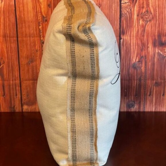 Decorative "Laughing All The Way" Throw Pillow - Christmas Home Decor Sofa - Picture 3 of 9